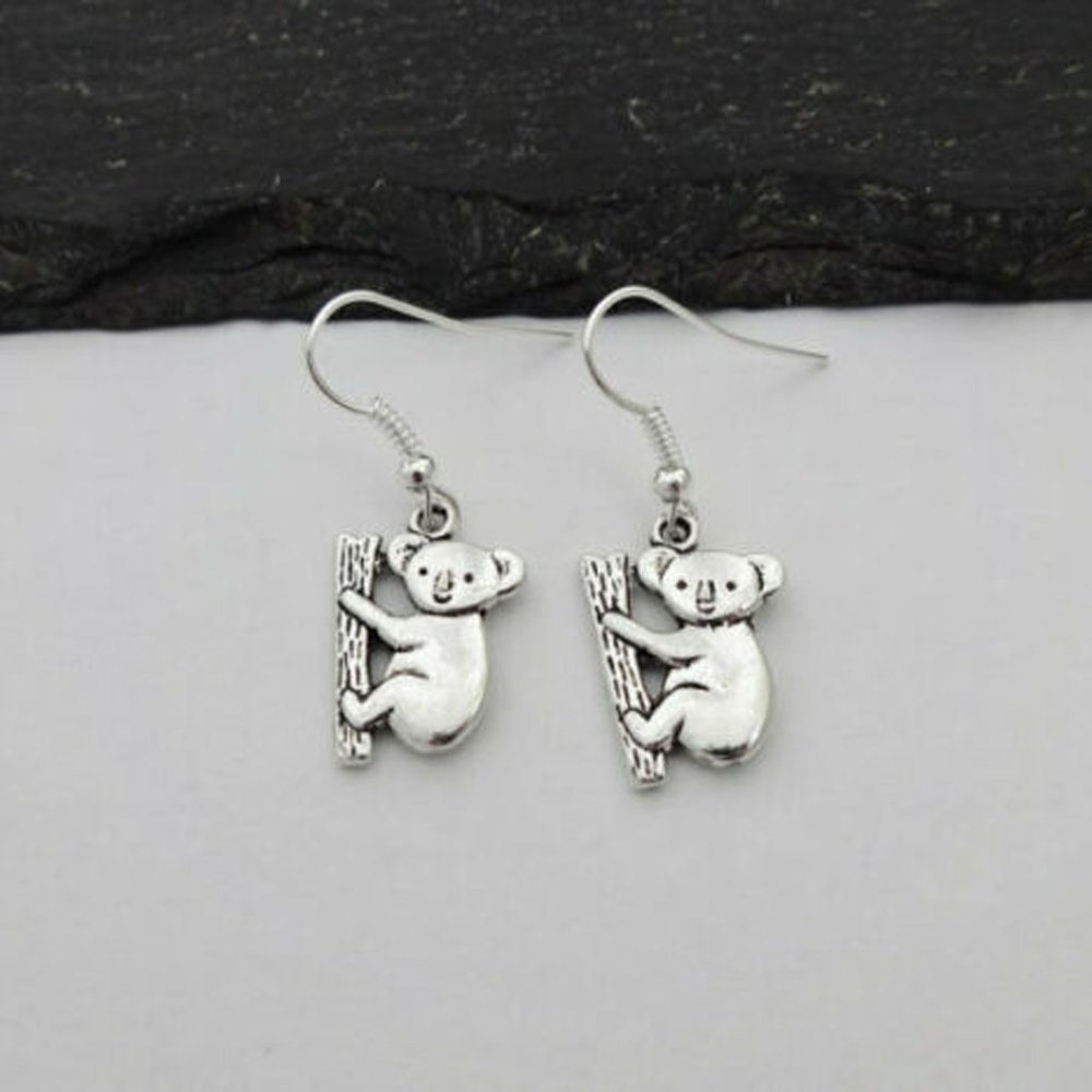 Koala Silver Earrings - Picture 4 of 4